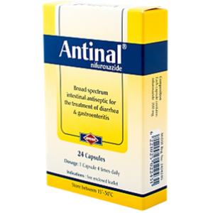 Antinal 200 mg ( Nifuroxazide ) 24 capsules